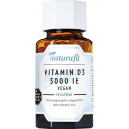 NATURAFIT Vitamin D3 3000 I.E. Kapseln 90 St. (25,3 g)