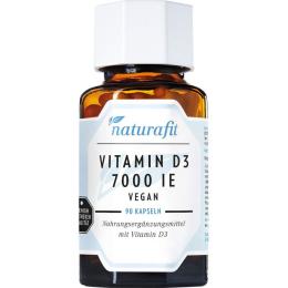 NATURAFIT Vitamin D3 7000 I.E. vegan Kapseln 90 St. (26,5 g)
