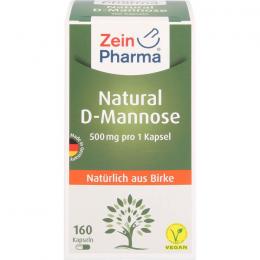 NATURAL D-Mannose 500 mg Kapseln 160 St.