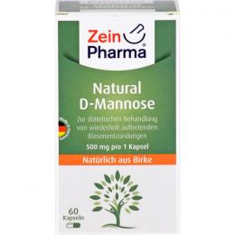 NATURAL D-Mannose 500 mg Kapseln 60 St.