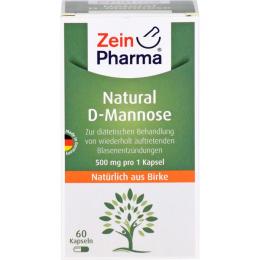 NATURAL D-Mannose 500 mg Kapseln 60 St. (35 g)
