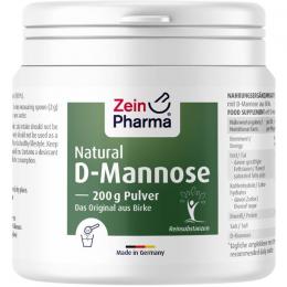 NATURAL D-Mannose aus Birke Pulver ZeinPharma 200 g