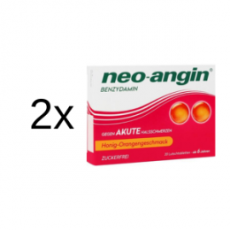 NEO-ANGIN Benzydamin akute Halsschmerz.Honig-Oran. 2 x 20 St.