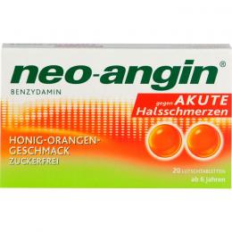 NEO-ANGIN Benzydamin akute Halsschmerz.Honig-Oran. 20 St.