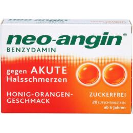 NEO-ANGIN Benzydamin akute Halsschmerz.Honig-Oran. 20 St.