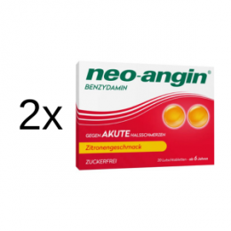 NEO-ANGIN Benzydamin akute Halsschmerzen Zitrone 2 x 20 St.