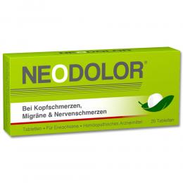 Ein aktuelles Angebot für Neodolor 20 St Tabletten Naturheilmittel - jetzt kaufen, Marke PharmaSGP GmbH.