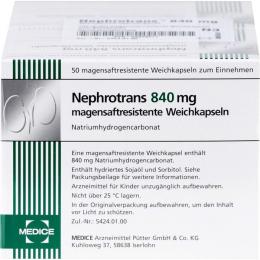 NEPHROTRANS 840 mg magensaftresistente Kapseln 100 St.
