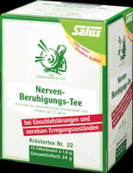 NERVEN-BERUHIGUNGS-Tee Krutertee Nr.22 Bio Salus 15 St