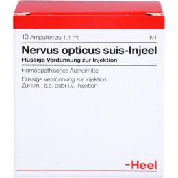 NERVUS OPTICUS suis Injeel Ampullen 10 St.