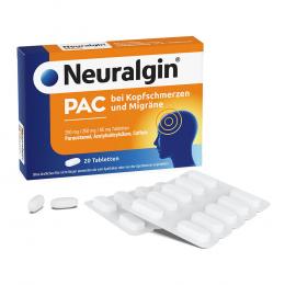 NEURALGIN PAC bei Kopfschmerzen und Migräne Tabl. 20 St Tabletten