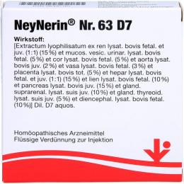 NEYNERIN Nr.63 D 7 Ampullen 10 ml