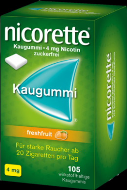 NICORETTE 4 mg freshfruit Kaugummi 105 St