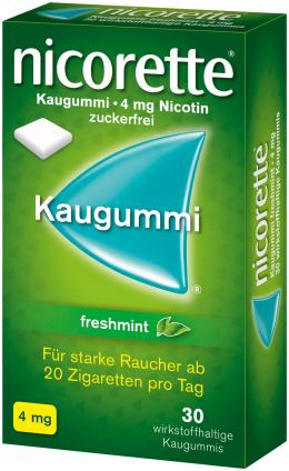 nicorette® 4mg freshmint Kaugummi 30 St Kaugummi