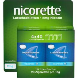 NICORETTE freshmint 2 mg Lutschtabletten gepresst 160 St.