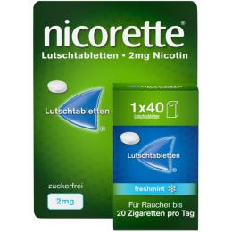 NICORETTE freshmint 2 mg Lutschtabletten gepresst 40 St.