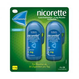 Nicorette freshmint 4 mg Lutschtablette, gepresst 80 St Lutschtabletten