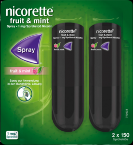 NICORETTE Fruit & Mint Spray 1 mg/Sprhsto 2 St