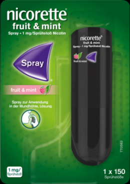 NICORETTE Fruit & Mint Spray 1 mg/Sprühstoß 1 St