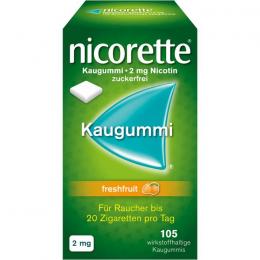 NICORETTE Kaugummi 2 mg freshfruit 105 St.