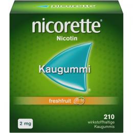NICORETTE Kaugummi 2 mg freshfruit 210 St.