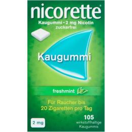 NICORETTE Kaugummi 2 mg freshmint - 10€ Rabatt* 105 St.