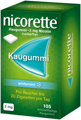 nicorette Kaugummi 2mg whitemint 105 St Kaugummi