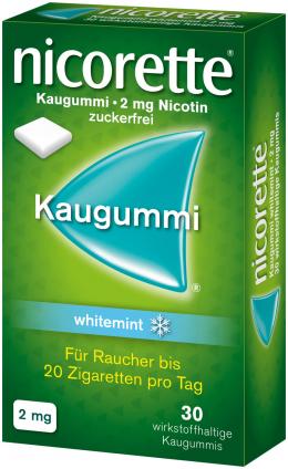 nicorette Kaugummi 2mg whitemint 30 St Kaugummi