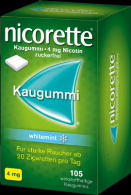 NICORETTE Kaugummi 4 mg whitemint 105 St