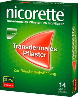 nicorette TX Pflaster 25 mg 14 St Pflaster transdermal