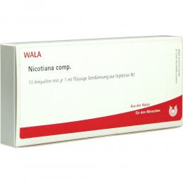 Ein aktuelles Angebot für NICOTIANA COMP.Ampullen 10 X 1 ml Ampullen Naturheilkunde & Homöopathie - jetzt kaufen, Marke WALA Heilmittel GmbH.