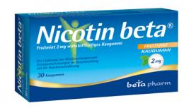 NICOTIN beta Fruitmint 2 mg wirkstoffhalt.Kaugummi 30 St