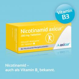 NICOTINAMID axicur 200 mg Tabletten 100 St Tabletten