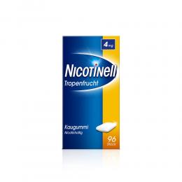 NICOTINELL Kaugummi Tropenfrucht 4 mg 96 St Kaugummi