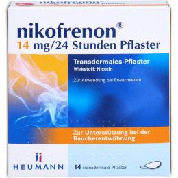 NIKOFRENON 14 mg/24 Stunden Pflaster transdermal 14 St.