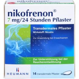 NIKOFRENON 7 mg/24 Stunden Pflaster transdermal 14 St.