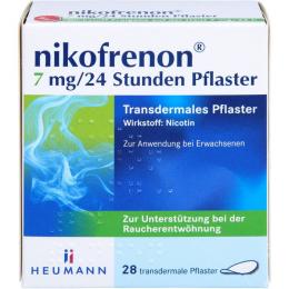 NIKOFRENON 7 mg/24 Stunden Pflaster transdermal 28 St.