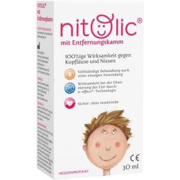 NITOLIC gegen Kopfläuse m.Entfernungskamm Pumplsg. 30 ml