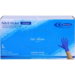 NITRIL Handschuhe unste.puderfrei Gr.L blue violet 100 St.