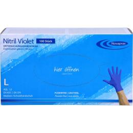 NITRIL HANDSCHUHE unste.puderfrei Gr.L blue violet 100 St.
