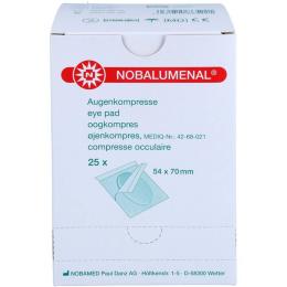 NOBALUMENAL Augenkompr.54x70 mm steril 25 St.