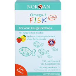 NORSAN Omega-3 FISK Jelly f.Kinder Drag.Vorratspa. 120 St.