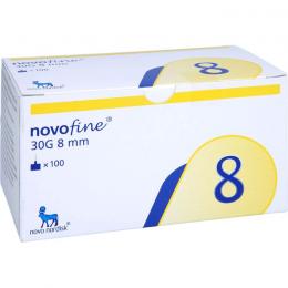 NOVOFINE Nadeln 0,30x8 mm thinwall 100 St.