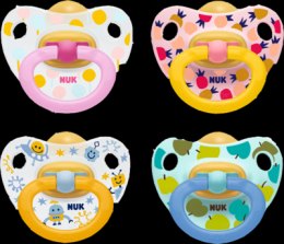 NUK Schnuller Happy Kids Latex 0-6 M 2 St