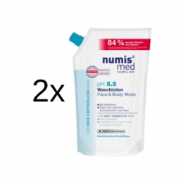 NUMIS med pH 5,5 Waschlotion Nachfüllbeutel 2 x 500 ml