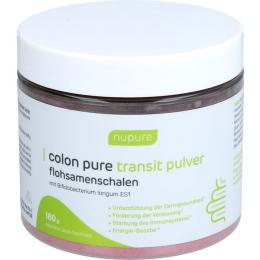 NUPURE colon pure transit pulver flohsamenschalen 180 g