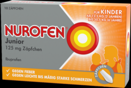 NUROFEN Junior 125 mg Zäpfchen 10 St