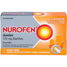 NUROFEN Junior 125 mg Zäpfchen 10 St.