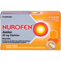 NUROFEN Junior 60 mg Zäpfchen 10 St.