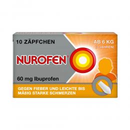 NUROFEN Junior 60 mg Zäpfchen 10 St Suppositorien
